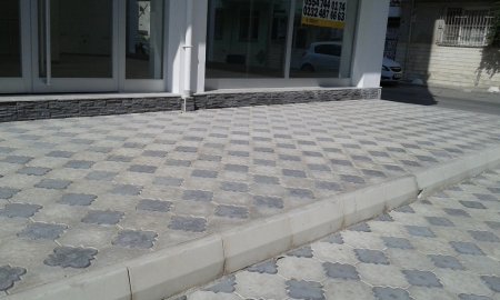 Orkide, Bordür ve Geçmeli Kayrak Taşı Uygulaması