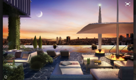 Quasar İstanbul Projesi Kat Bahçeleri Orkide Taşı